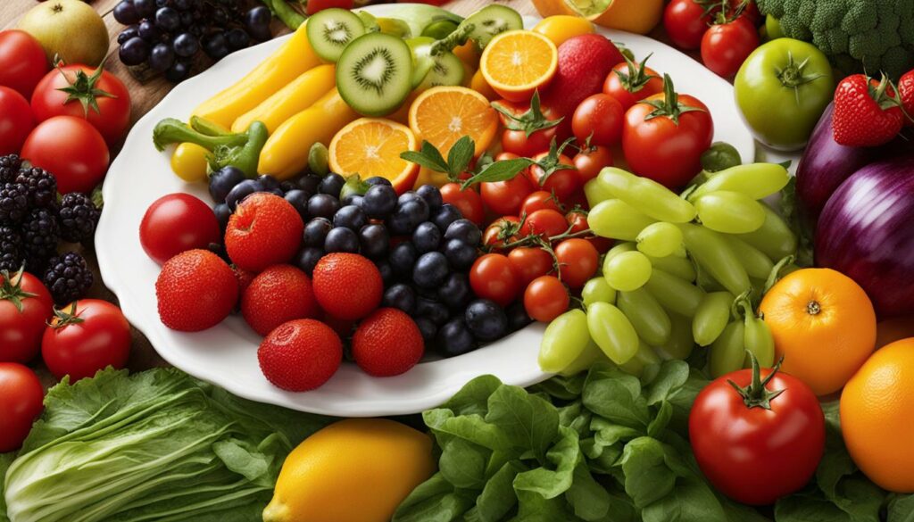 Mediterannean Diet Fruits and Vegetables